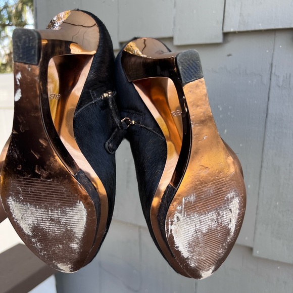 BCBG Max Azria Ripley Bronze Pony hair Bootie - Picture 8 of 10